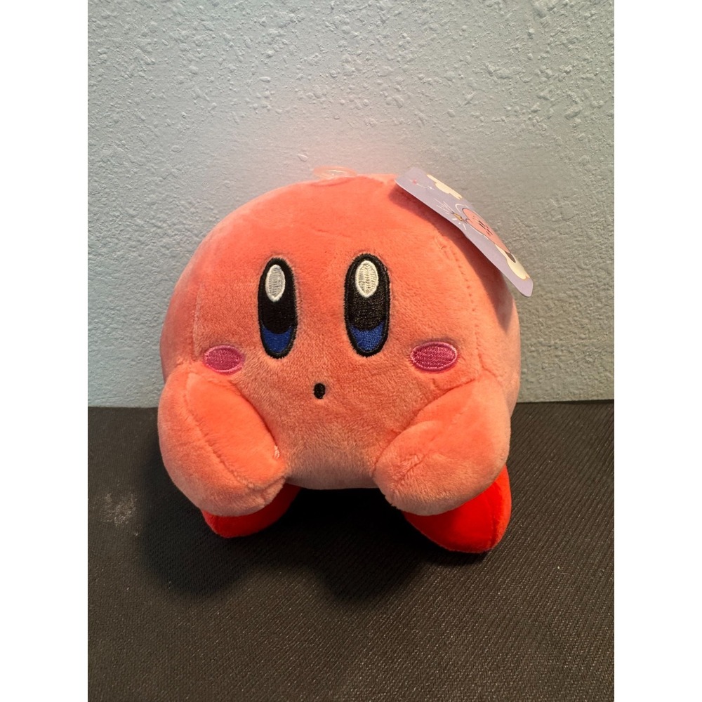 Tomy Club Mocchi-Mocchi Kirby Nintendo Game Pink Soft Stuffed‎ Plush Toy 6"